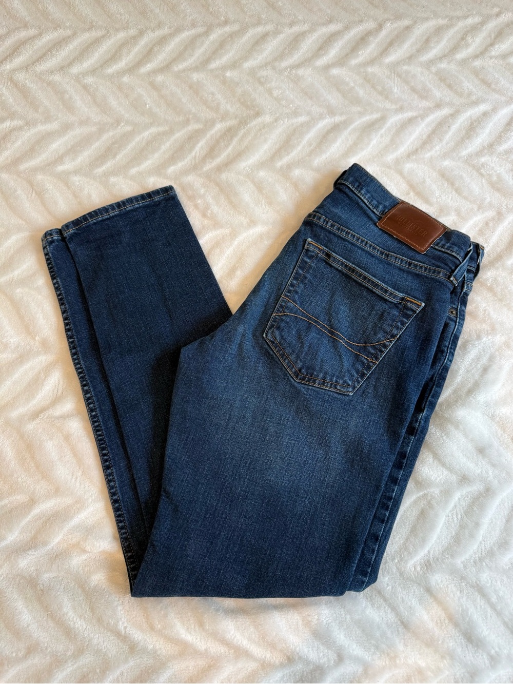 Hollister Mens Dark Blue Skinny Jeans